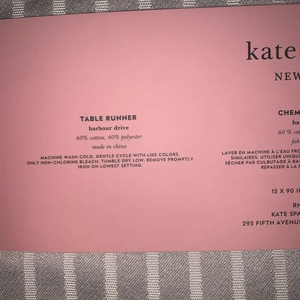 NWT Harbour Drive Kate Spade Table Runner